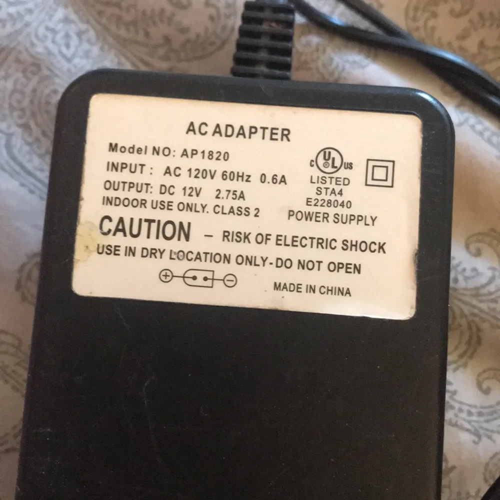Intec power adapter for Nintendo game cube